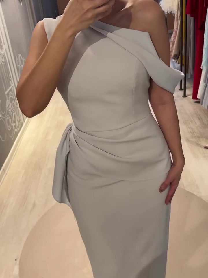 Solid Color Off-Shoulder Sleeveless Maxi Dress